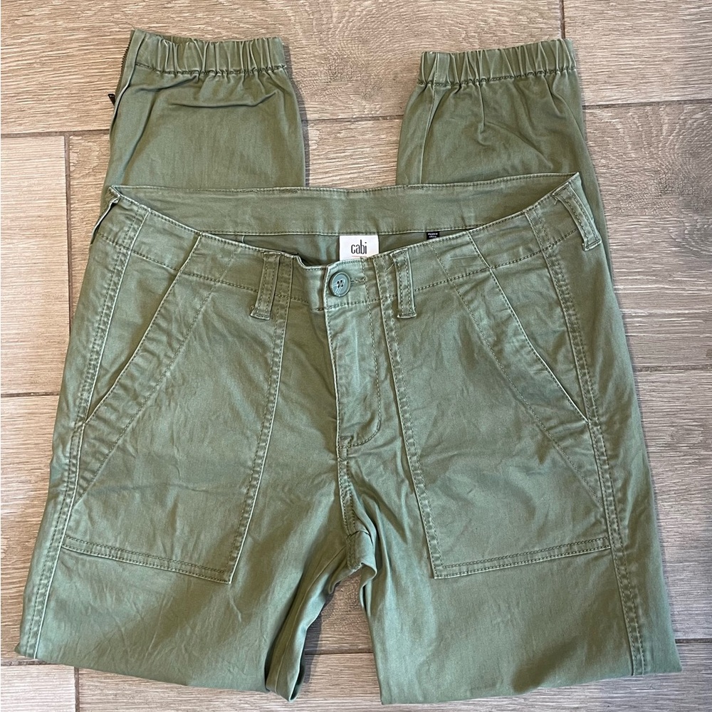 Cabi khaki joggers, size 4.